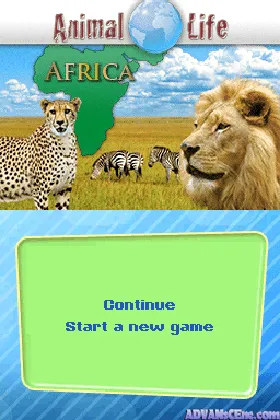 Animal Life - Africa (Europe) (En,Fr,De,Es,It) (NDSi Enhanced) screen shot game playing